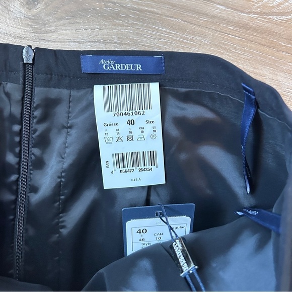 NWT Atelier Gardeur Elisa Black Pencil Skirt - Picture 4 of 7